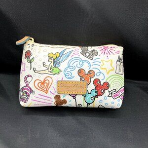 Disney World Dooney Bourke Sketch Pouch Pochette Makeup Bag